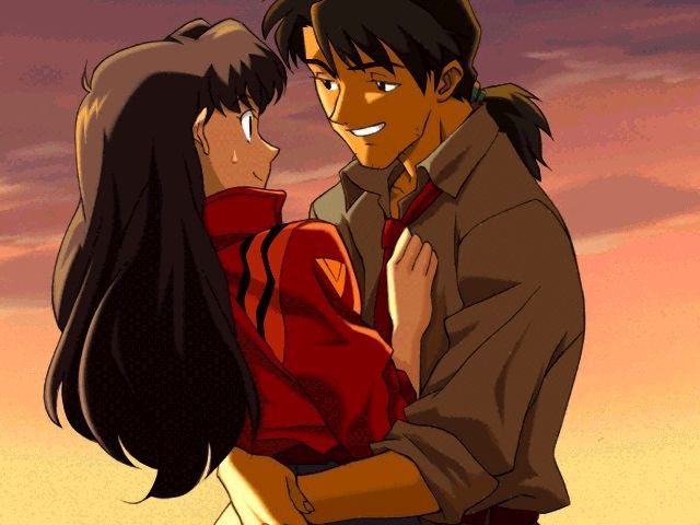 Evangelion Misato Kaji Evangelion Misato Kaji