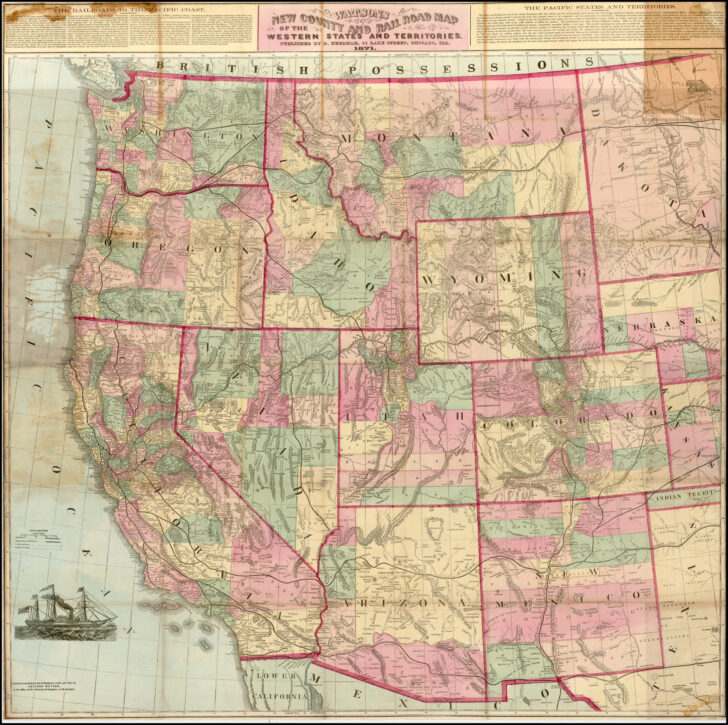 Highway Map Of Western United States