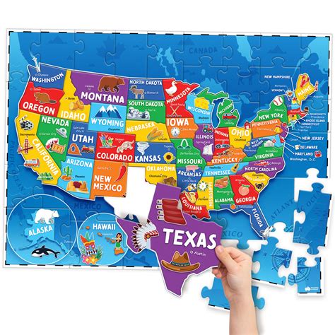 United States Puzzle For Kids