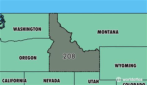 Where Is Area Code 208 Located In The United States